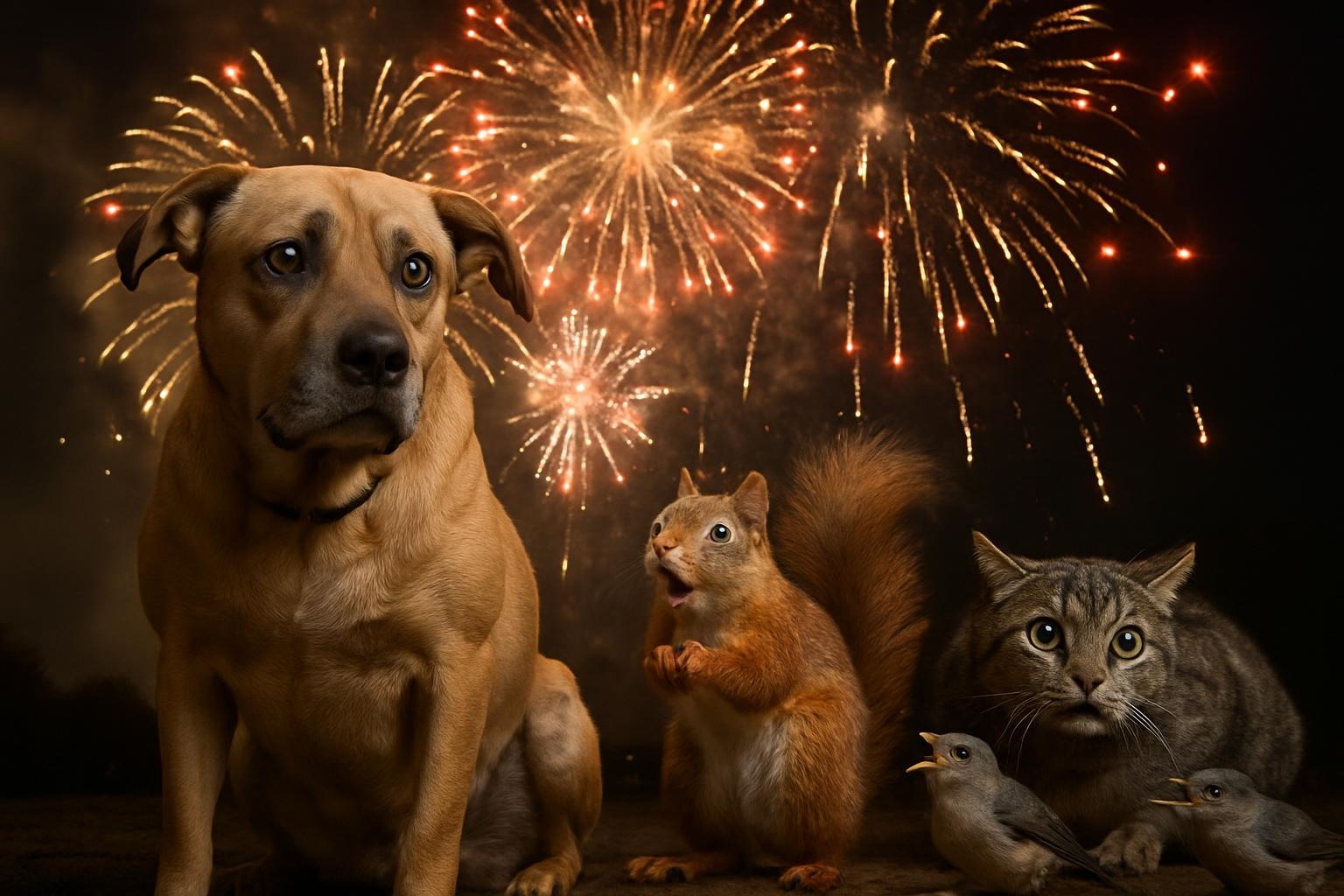 Wenn das neue Jahr für Tiere mit Angst beginnt